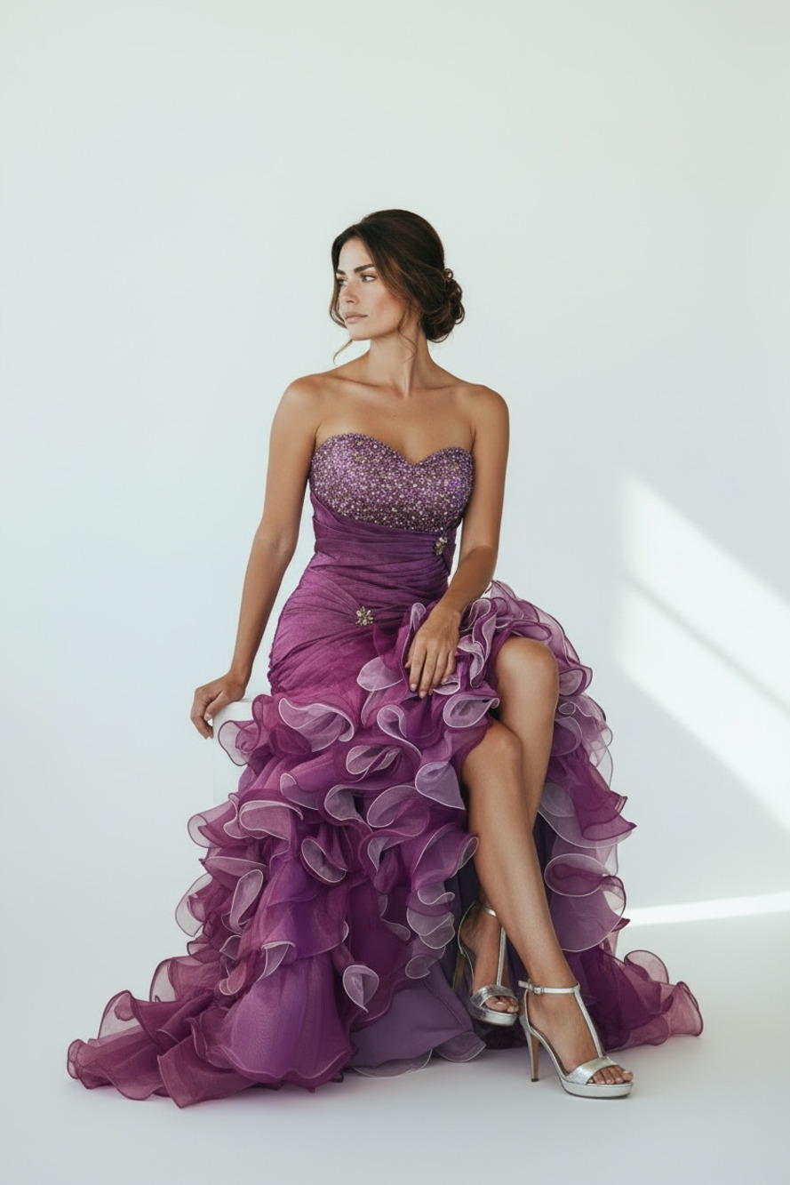 New beautiful purple dress for a special occasion -Cinderella Dress Purple